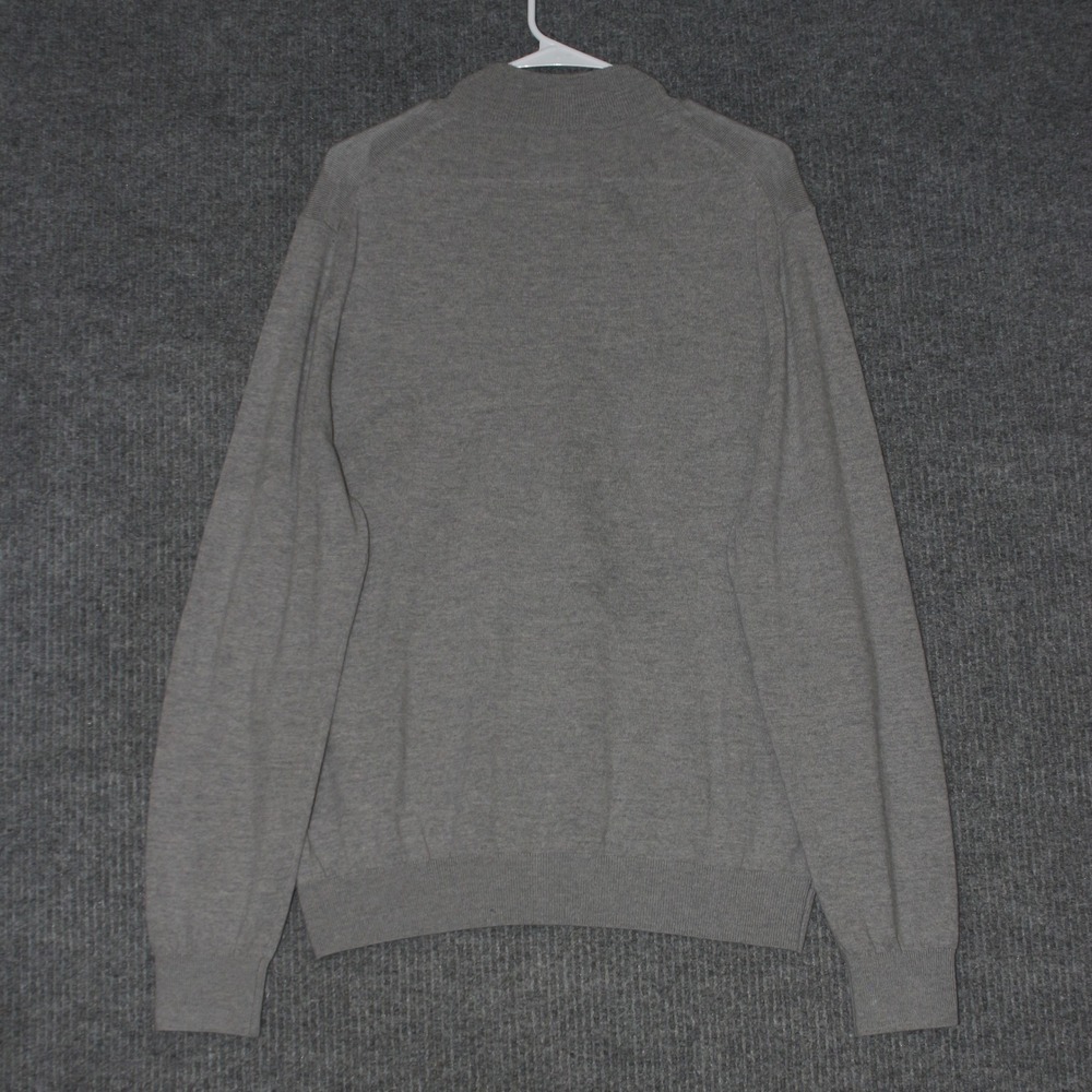 Fairway Greene Sweater Mens L Gray Baruffa Merino Quarter Zip Logo 1899 Luxury - Picture 6 of 6
